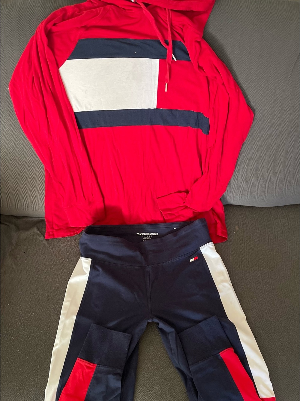 Tommy Hilfiger Woman’s   Red and Navy Colorblock Bottoms